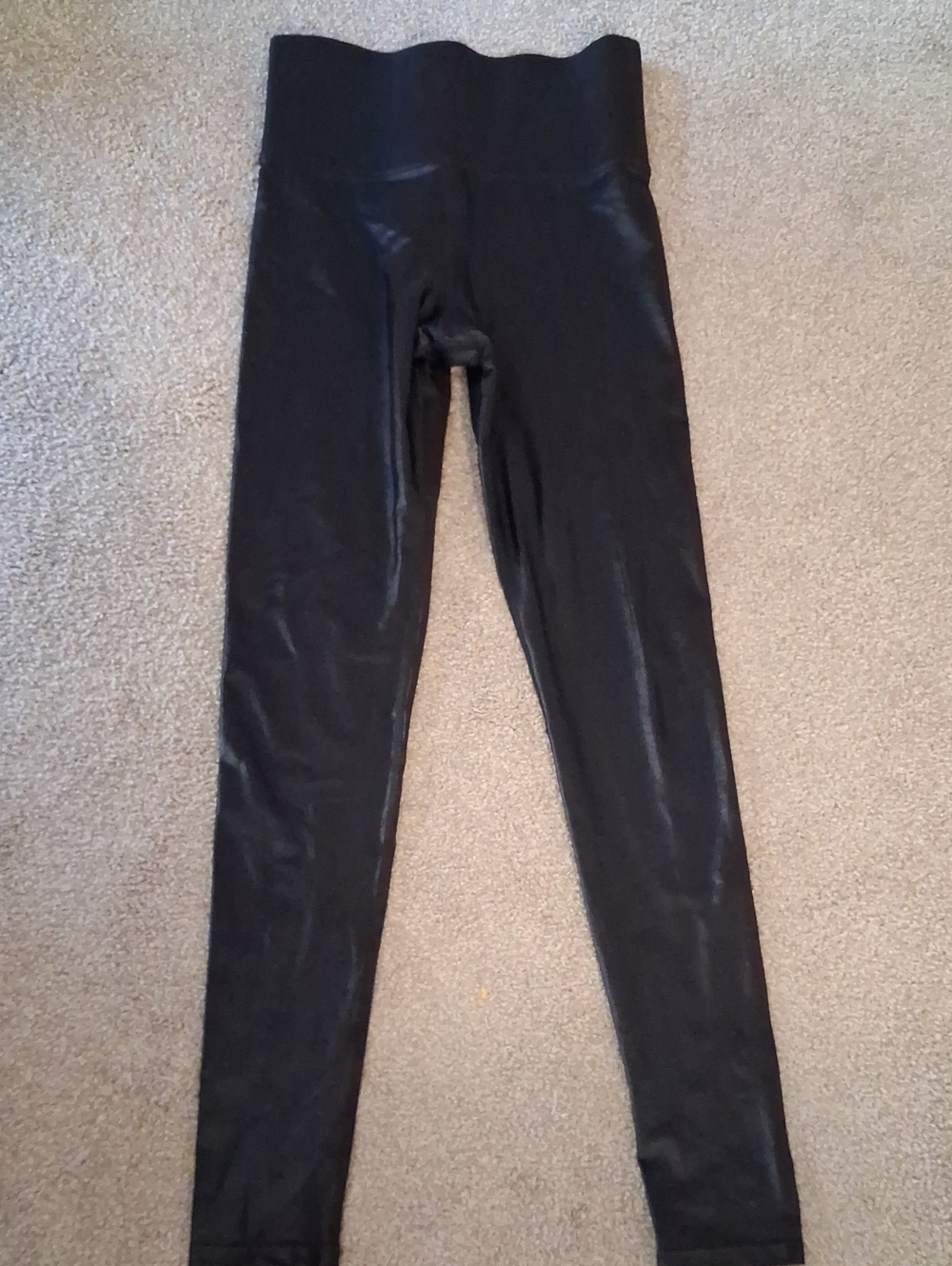 NWOT Carbon38 Women's Black Takara High-Waist Shine  Leggings.New Not Worn XS